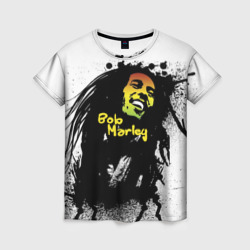 Женская футболка 3D Bob Marley