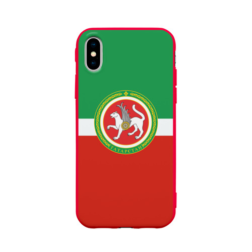 Чехол для Apple iPhone X силиконовый матовый Татарстан Фото 01 Чехол для Apple iPhone X силиконовый матовый Татарстан Фото 01