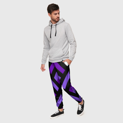 Мужские брюки 3D Geomerika, цвет 3D печать - фото 3