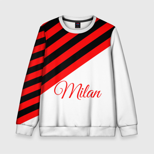 Детский свитшот 3D AC Milan, цвет 3D печать