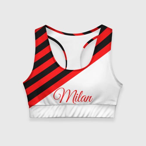 Женский спортивный топ 3D AC Milan