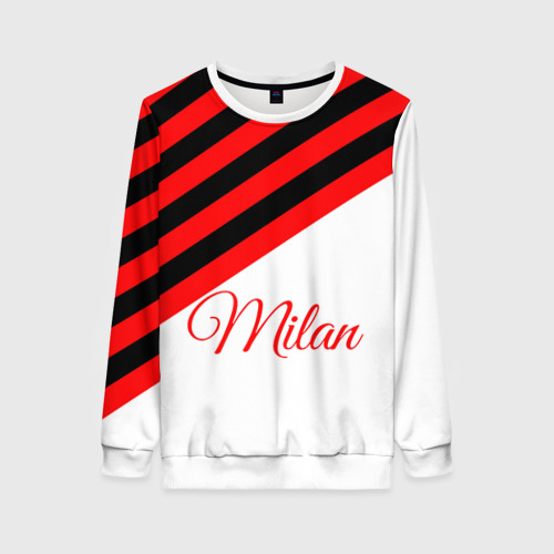 Женский свитшот 3D AC Milan, цвет 3D печать