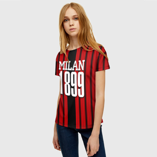 Женская футболка 3D Милан 1899, цвет 3D печать - фото 3