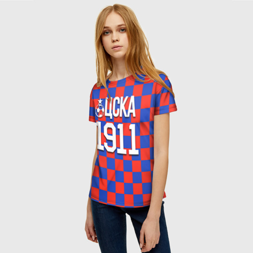 Женская футболка 3D ЦСКА 1911, цвет 3D печать - фото 3