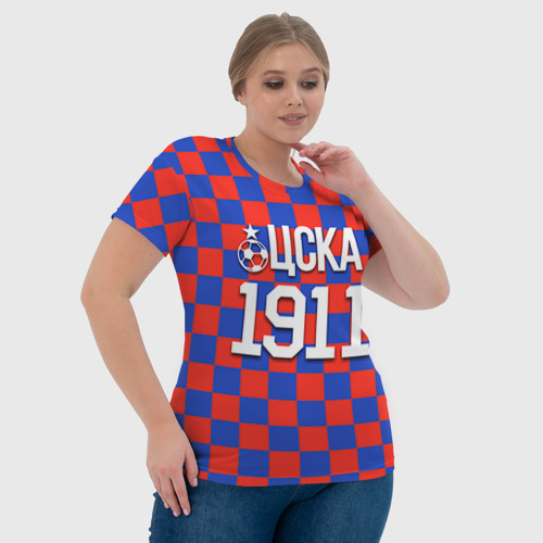 Женская футболка 3D ЦСКА 1911, цвет 3D печать - фото 6