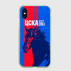 Чехол для iPhone XS Max матовый ЦСКА ФК