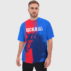 Мужская футболка oversize 3D ЦСКА ФК - фото 2