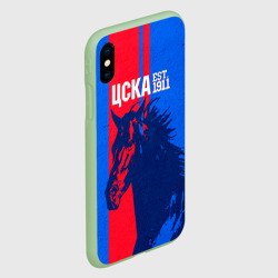 Чехол для iPhone XS Max матовый ЦСКА ФК - фото 2