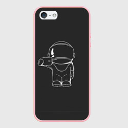 Чехол для iPhone 5/5S матовый Космонавт 5