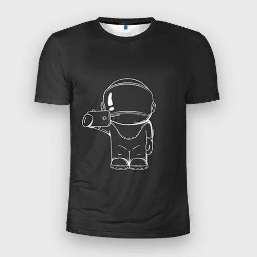 Мужская футболка 3D Slim Космонавт 5, цвет 3D печать
