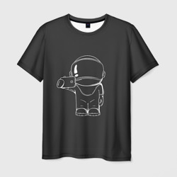 Космонавт 5 – Мужская футболка 3D с принтом купить со скидкой в -26%