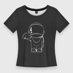 Женская футболка 3D Slim Космонавт 5