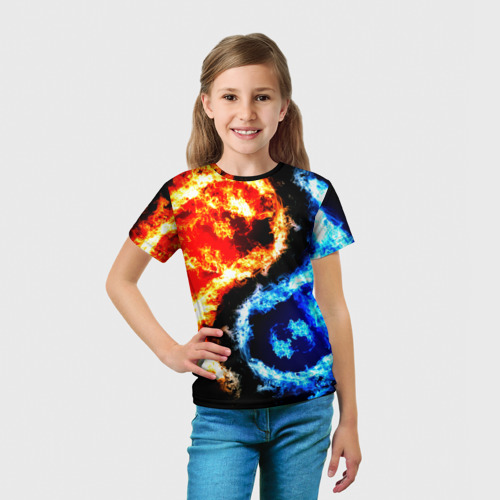 Детская футболка 3D Огни, цвет 3D печать - фото 5