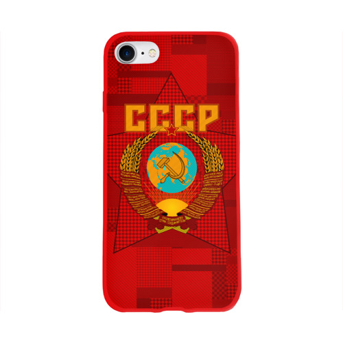 Чехол для Apple iPhone 8 силиконовый глянцевый СССР Фото 01 Чехол для Apple iPhone 8 силиконовый глянцевый СССР Фото 01
