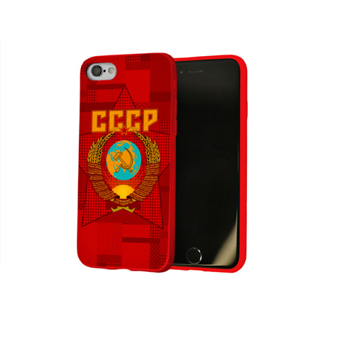 Чехол для Apple iPhone 8 силиконовый глянцевый СССР Фото 01 Чехол для Apple iPhone 8 силиконовый глянцевый СССР Фото 01