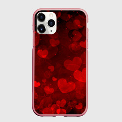 Чехол для iPhone 11 Pro Max матовый Сердечко