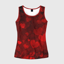 Женская майка 3D Сердечко