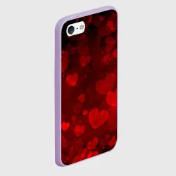 Чехол для iPhone 5/5S матовый Сердечко - фото 2