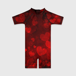 Детский купальный костюм 3D Сердечко