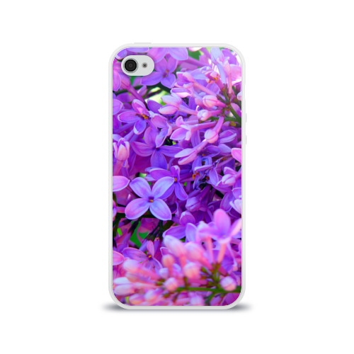 Чехол для Apple iPhone 4/4S силиконовый глянцевый Сирень Фото 01 Чехол для Apple iPhone 4/4S силиконовый глянцевый Сирень Фото 01