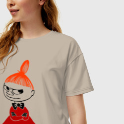 Женская футболка хлопок Oversize Малышка Мю - фото 2