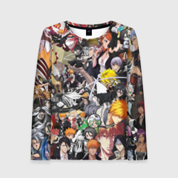 Женский лонгслив 3D Блич персы паттерн