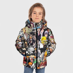 Зимняя куртка для мальчиков 3D Блич персы паттерн - фото 2