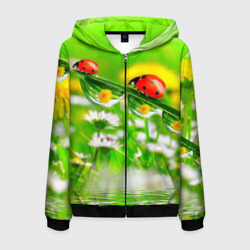 Мужская толстовка 3D на молнии Макро