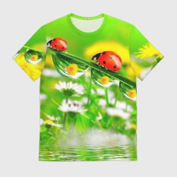 Мужская футболка 3D Макро