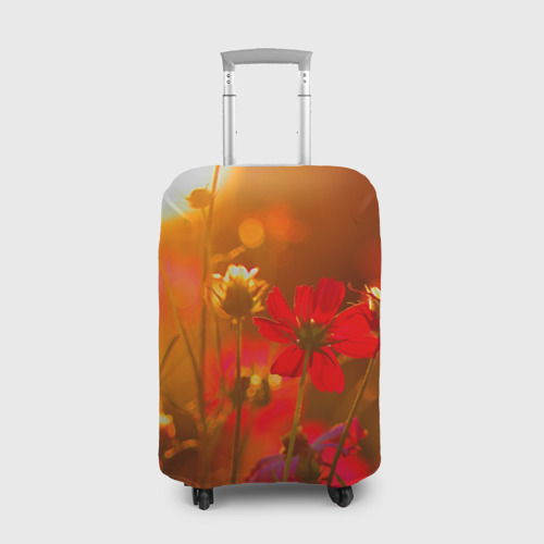 Чехол для чемодана 3D Цветы