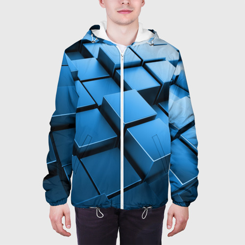 Мужская куртка 3D Текстура, цвет 3D печать - фото 4