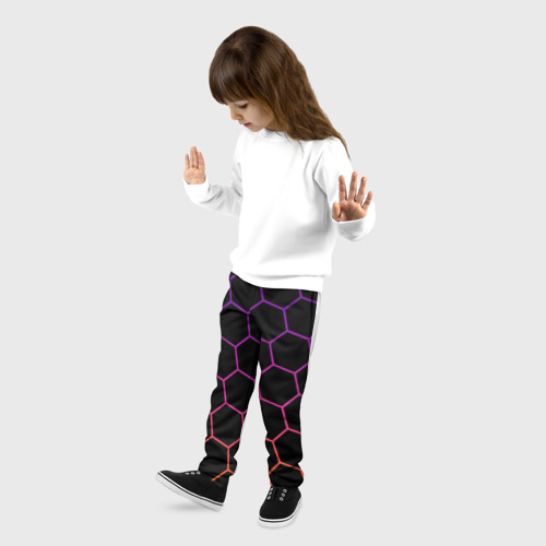 Детские брюки 3D Electric Hive (Электрический улей), цвет 3D печать - фото 3
