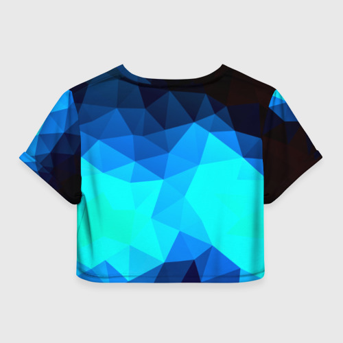 Женская футболка Crop-top 3D Pilygon, цвет 3D печать - фото 2