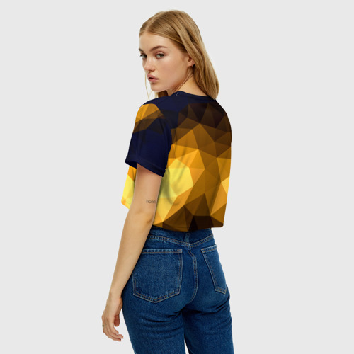 Женская футболка Crop-top 3D Абстракция, цвет 3D печать - фото 5