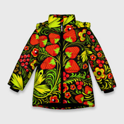 Зимняя куртка для девочек 3D Роспись Хохлома
