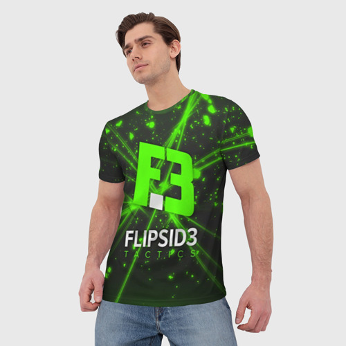 Мужская футболка 3D flipsid3 1, цвет 3D печать - фото 3