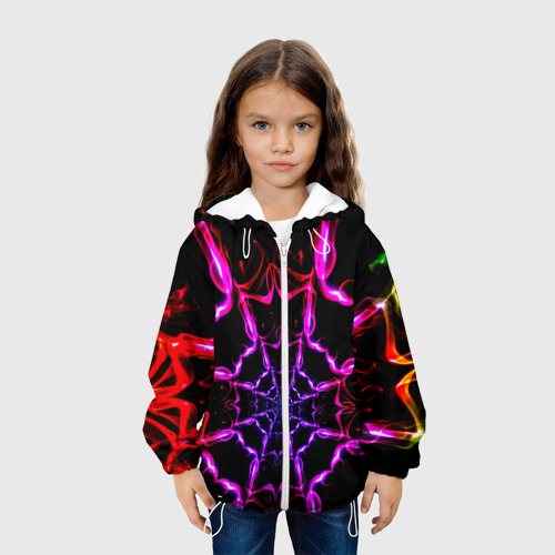 Детская куртка 3D Паутина, цвет белый - фото 4