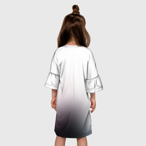Детское платье 3D с принтом Smile, вид сзади #2