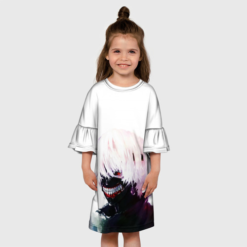 Детское платье 3D с принтом Smile, вид сбоку #3