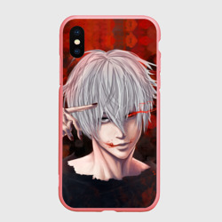 Чехол для iPhone XS Max матовый Red
