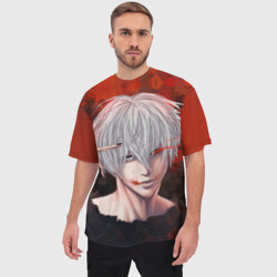 Мужская футболка oversize 3D Red - фото 2
