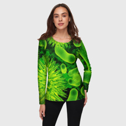 Женский лонгслив 3D Вирус - фото 2