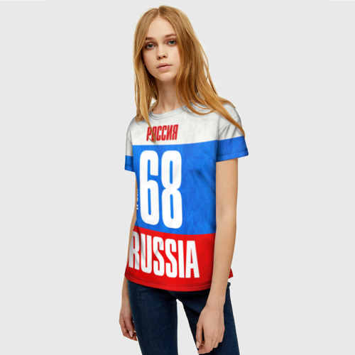 Женская футболка 3D Russia (from 68), цвет 3D печать - фото 3