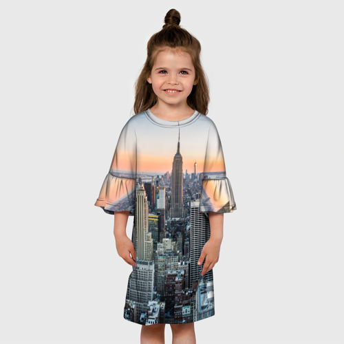 Детское платье 3D Америка, цвет 3D печать - фото 4
