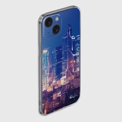 Чехол для iPhone 15 силиконовый с защитой камеры Ночная Москва - фото 2