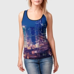 Женская майка 3D Ночная Москва - фото 2