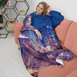 Плед с рукавами Ночная Москва - фото 2