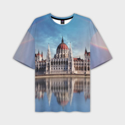 Мужская футболка oversize 3D Будапешт