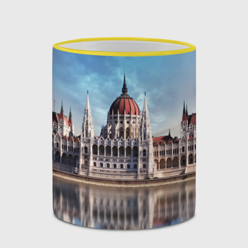 Кружка с полной запечаткой Будапешт, цвет Кант желтый - фото 4