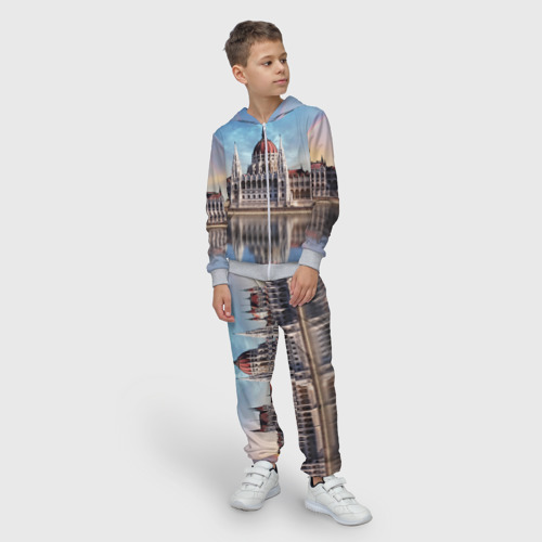Детский 3D костюм с принтом Будапешт, фото на моделе #1